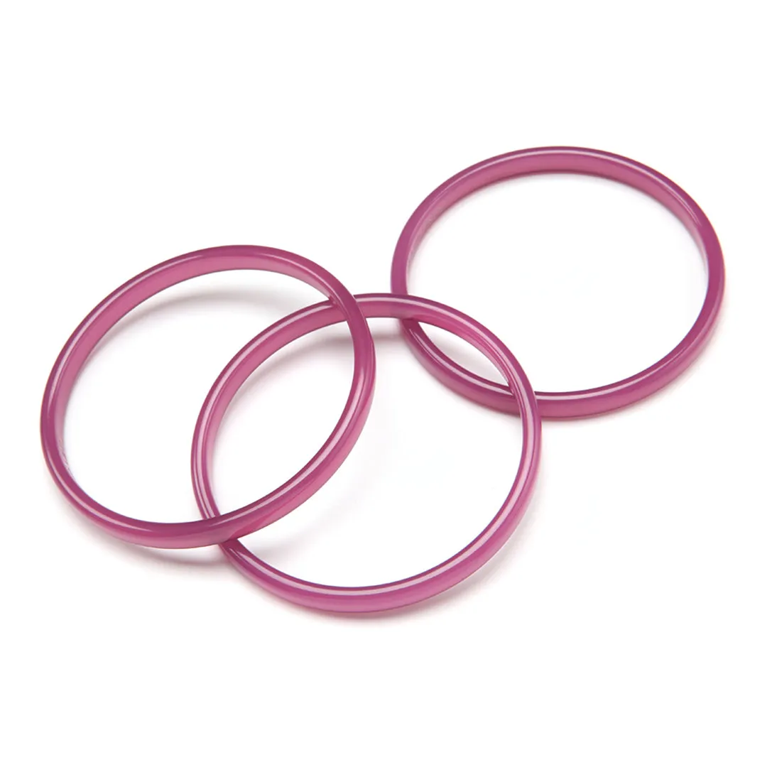 Twiggy Bangle Set of 3 Plum