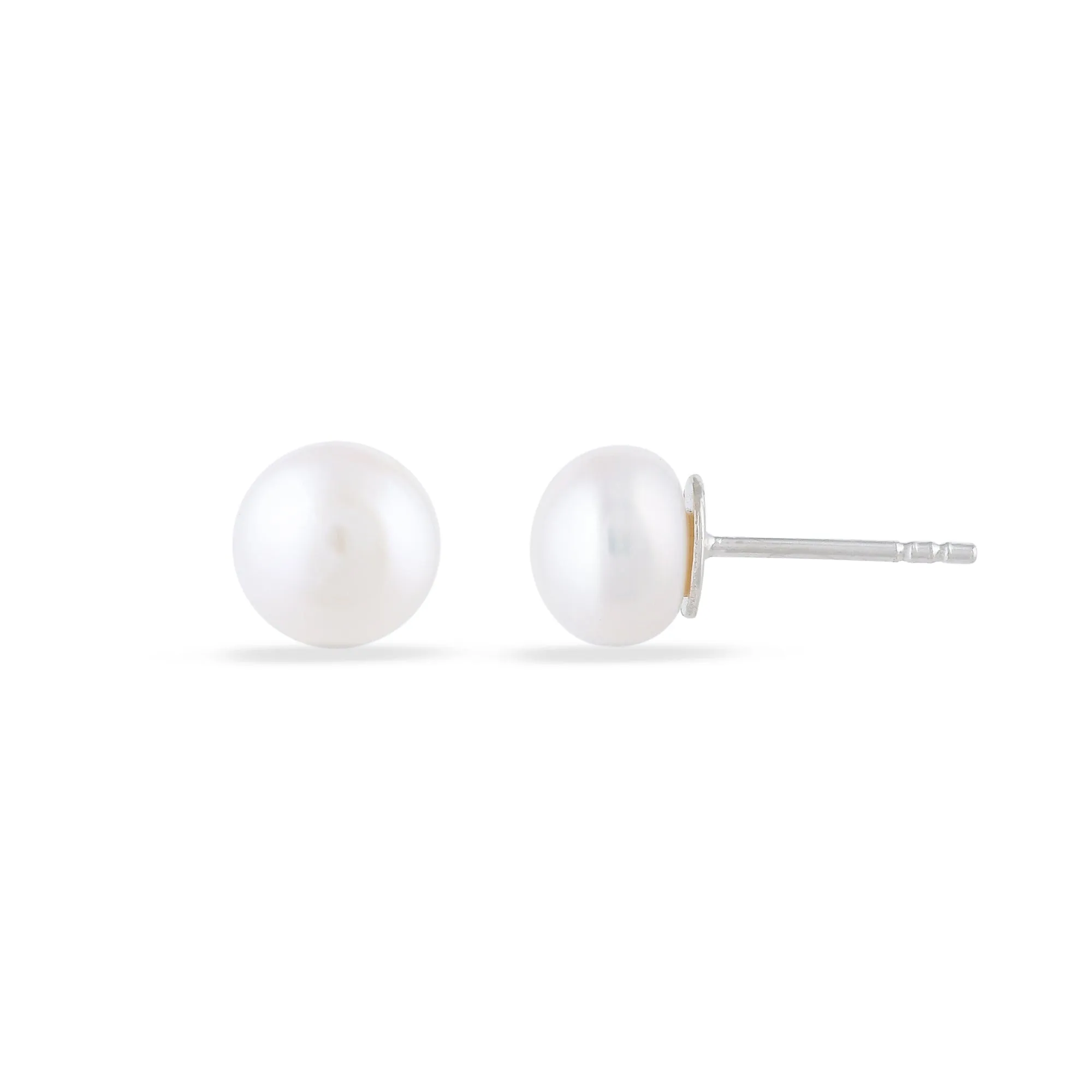 Two in One White Pearl Earrings | Freshwater Pearl - From Purl