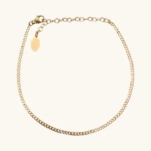 Waterproof Gold Reagan Anklet